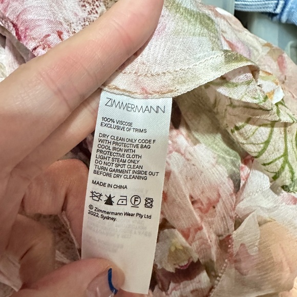 ZIMMERMANN Dancer floral-print dress size AU2/US 8 - Picture 7 of 7